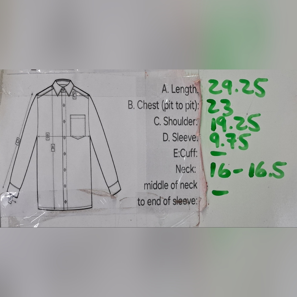 Sears Button Down Sport Shirt S/S Checkered Vintage 70s 80s Canada 16-16.5 Large - Picture 16 of 16